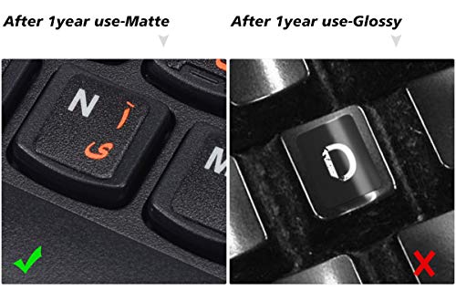 CASEDAO 3PCS Arabic Keyboard Stickers for Laptop, MacBook Air/Pro, Desktop PC Computer, Replacement Arabic Keyboard Stickers, Orange Arabic Lettering with Non Transparent Black Background-Arabic