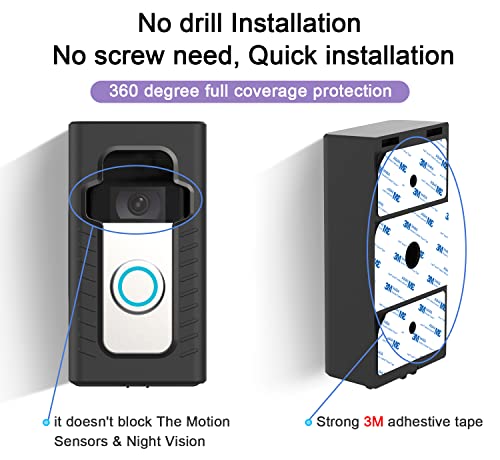 Adhesive doorbell mount Suitable with Video Doorbell 1/2/3/4, No-Drilling Mounting Bracket, Equipment Adhesive doorbell mount Suitable with Video Doorbell 1/2/3/4, No-Drilling Mounting Bracket, Equipment