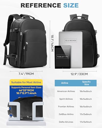 Image of coofay Vacuum Backpack Travel with Pump, Airline Approved Carry On Backpack | Travel Backpack with Vacuum System, 15.6 inch Laptop Compartment, Water-Resistant, Shoe Compartment & USB Charging Port