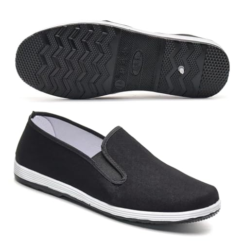 Chaussures en Tissu pour Arts Martiaux, Chaussures Traditionnelles Chinoises de Tai Chi et de Kung Fu, Chaussures en Toile pour Hommes et Femmes White EU Size...