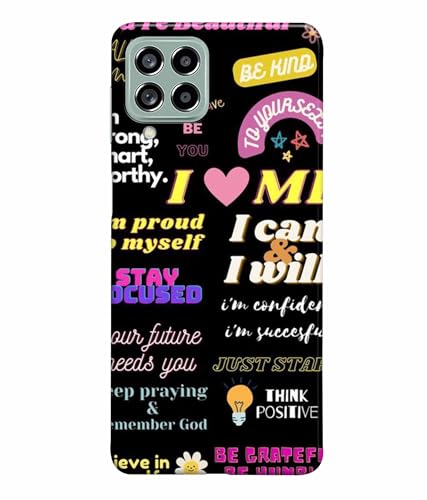 Image of Printed Hard Back Case Cover & Compatible for Samsung Galaxy M53 5G / M536Bzneinu, Samsung M53 5G | Motivation Energy Quotes (Multicolor) - D1201