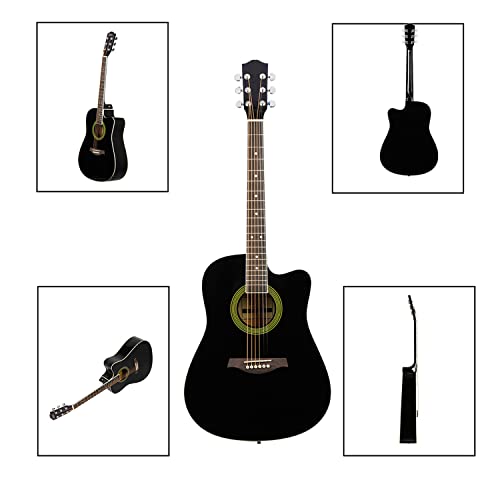 MEIeynt Guitare Acoustique pour débutant Adulte Adolescent Kit de démarrage de Guitare Acoustique en Coupe Pleine… - Les Beatles, Paul McCartney, John Lennon, RIngo Starr, George Harrison MEIeynt Guitare Acoustique pour débutant Adulte Adolescent Kit de démarrage de Guitare Acoustique en Coupe Pleine… – Image 7