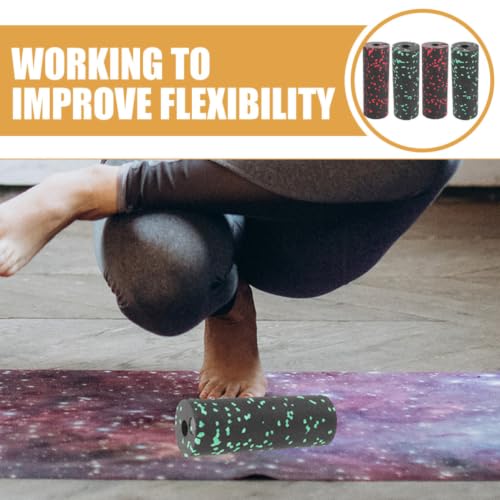 SECFOU 4 piezas Rodillo compacto para ejercicio, relajación muscular, ligero, diseño ergonómico en espuma EPP para entrenamiento deportivo y masaje miniatura 3
