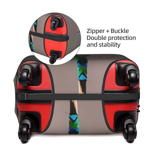 Dragonfly Tsa Approved Luggage Cover For 18-32 Inch Suitcases Scratch-Resistant Stretch Luggage Cover4