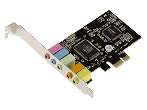 KALEA-INFORMATIQUE Scheda audio PCI Express a 5.1 canali con chipset CMedia CMI8738/PCI-SX e ASM1083 - PCIe x1, profilo alto e basso