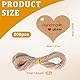 200 Stück Geschenkanhänger Handmade with Love Anhänger Hochzeit Anhänger Kraftpapier Etiketten mit 20M Juteschnur Herz Hochzeit Papieranhänger für Valentinstag Weihnachten Geschenkverpackung