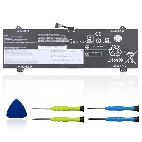 OUWEE L19C4PDC L19M4PDC L19L4PDC Laptop Battery Replacement for Lenovo Ideapad Yoga 7i 2020 2021 2022 7-14ITL5 7-15ITL5 7-14ACN6 7-14ARB7 Series 5B10Z26479 SB10Z26481 5B10Z26482 15.36V 71Wh 4622mAh