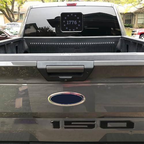 Image of Xinghe for Ford F150 F250 F350 2015-2025 2026, Rear Middle Window American Flag Decals, Matte Black USA Flag Decal for Truck Back Window, for Ford Raptor 2015-2025 2026 Accessories
