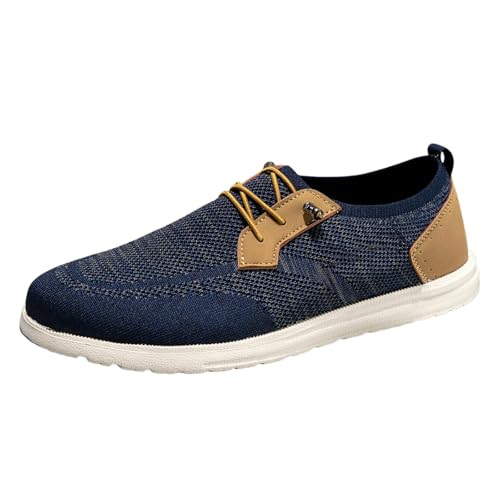 Genérico Mocasines Hombre Casual Zapatillas Sin Cordones Verano, Casuales Transpirables Ligeros Loafers Zapatos Comodos Suela Blanda Antideslizante Antiguo Zapatos para Uso Diario