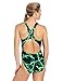The Finals Women's Electric Super V-Back Swimsuit, Green, 38
