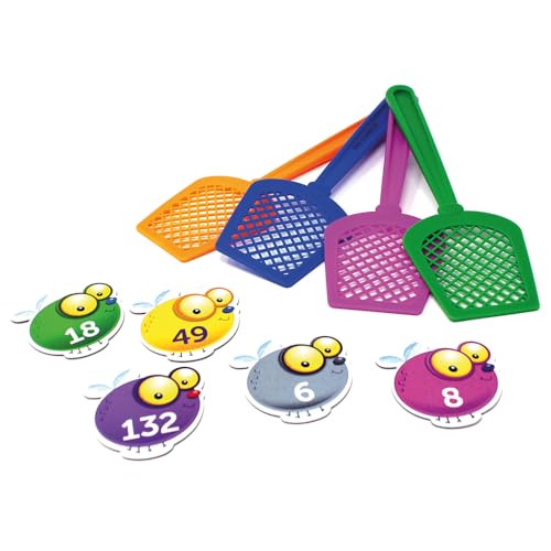Learning Resources Juego para Practicar Las Tablas de multiplicar con matamoscas, Juegos matematicos para niños, regletas matemáticas, Educativo, Regalos, recursos educativos Primaria, 6 años