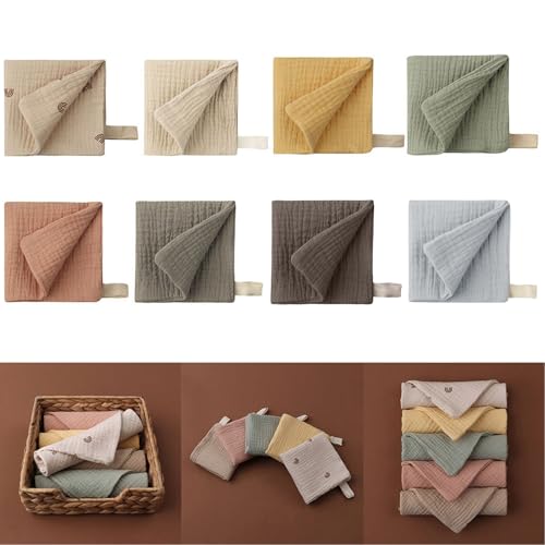 New Baby Handkerchief Absorbent Gauze Burp Cloth Newborn Face Towel Feeding Bibs