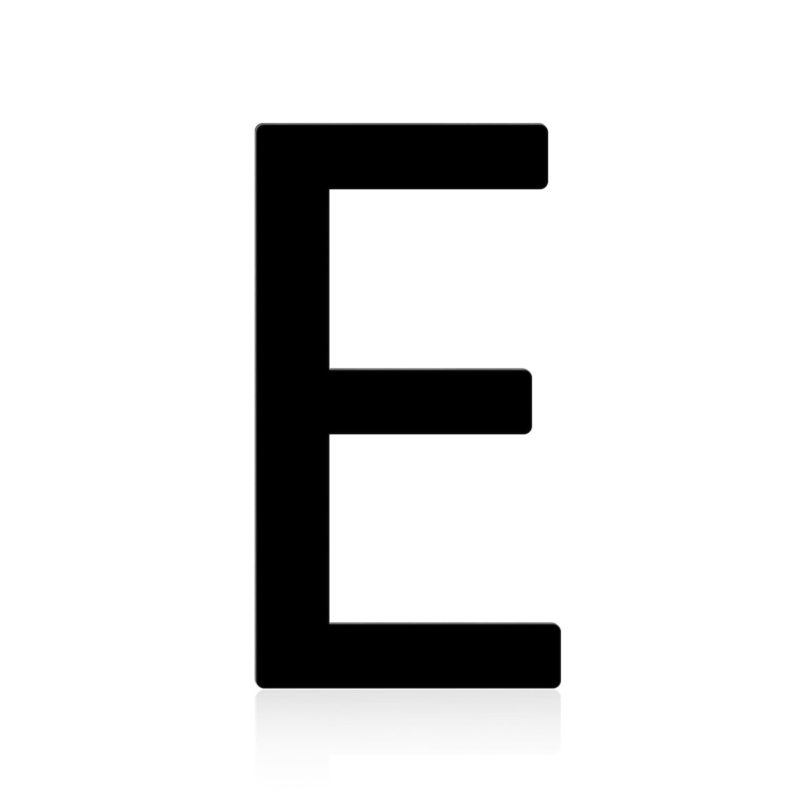 4 Inch Metal Letters, Black Stainless Steel House Address Mailbox Numbers, Perfect for Home Address Plaques, Door Signs, Office Labels, Custom DIY Crafts Homemade Projects, and Modern Decor(Letter E)