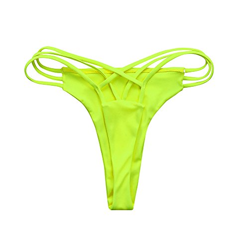 Bas De Maillot De Bain Femme Sexy String Croisé éLasticité Brésilien Bikini Bottom Thong Été Vacances Plage Piscine Pas Cher À La Mode