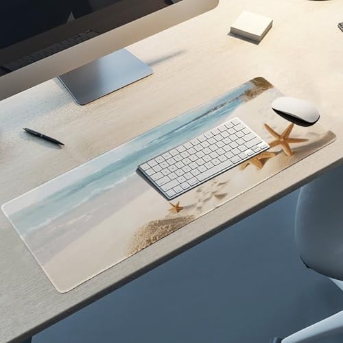 Tapis de souris de jeu grande taille plage pour travailler de chez soi
