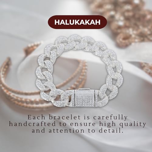 Cadena pulsera Halukakah chapada en platino 8 pulgadas miniatura 3