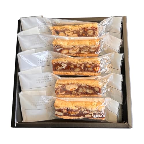 キャラメルナッツバー 5本 手作り クッキー 生キャラメルにナッツたっぷり カシューナッツ ピーカンナッツ ギフト 贈物 プレゼント お土産 紙袋付き 箱入り