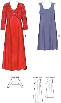 KWIK-SEW PATTERNS Kwik Sew K3514 Dresses and Jacket Sewing Pattern, Size 1X-2X-3X-4X