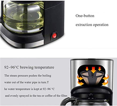 ROLTIN Filterkaffeemaschine, 1,2 l, Filterkaffeemaschine, 800 W, One-Touch, Tropfkaffeemaschine, hält warm, Anti-Tropf-Design, Abnehmbarer Filter, für Kaffee und Tee – Bild 7