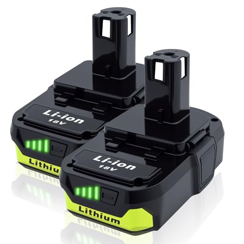 Ultraxxis 2 Pack P103 3.0Ah 18V Battery Replacement for Ryobi 18V Battery Compatible with Ryobi 18V Tools Extended Power and Reliability