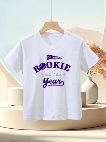 Rookie of The Year Kids Apparel for Baseball City T-Shirt Fan Short Sleeve Kid Shirts Gifts Ships Next Day, Printed in USA4
