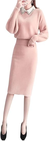 Amazon Co Jp セットアップ ワンピース ニットスカート カットソー 春ニット 上下セット シンプル レディース春物 服 ファッション小物 Amazon Co Jp セットアップ ワンピース ニットスカート カットソー 春ニット 上下セット シンプル レディース春物 服 ファッション小物