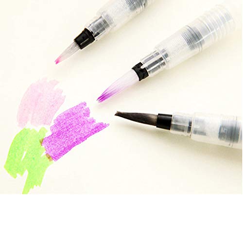 XNJIHWA 3Pcs Pennello Acqua Acquerello Penne
