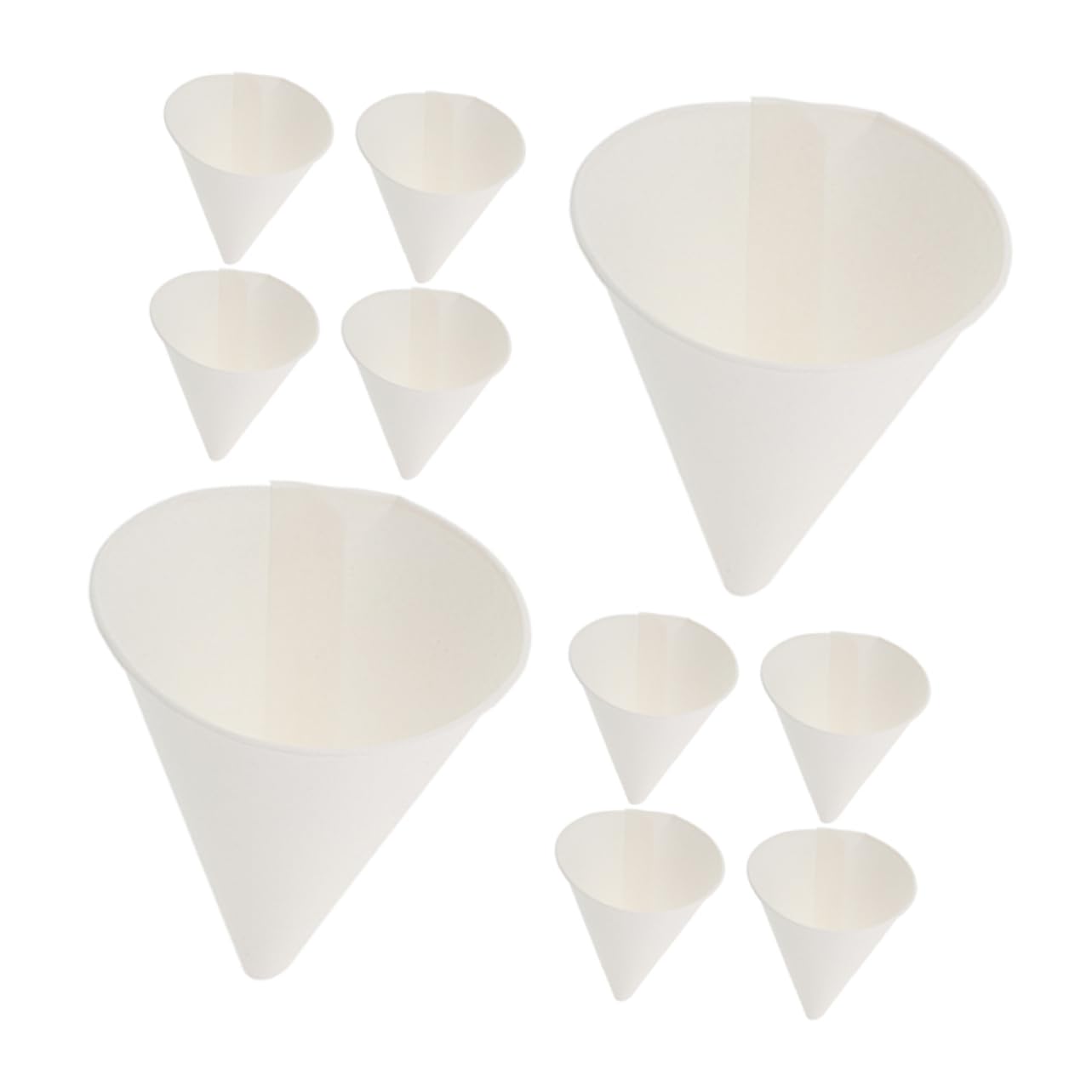 Gatuida Set de Entonnoirs Jetables en Papier Blanc Design Anti-fuite Pratique Lot de 120 pour Huile Moteur pour Vidanges D'huile Faciles et Rapides