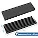 immagine 4Akuoly Set di 4 dissipatori di Calore in Alluminio con Nastro termoadesivo, 70 mm x 22 mm x 6 mm, Nero