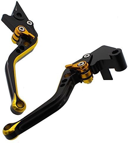 Miniatura 3 de FXCNC - Palancas de freno de carreras cortas y ajustables de doble color, aptas para Yamaha FZ1 FAZER 06-15, FZ8 11-15, FZ6RXJ6 DIVERSION 09-15, FZ6