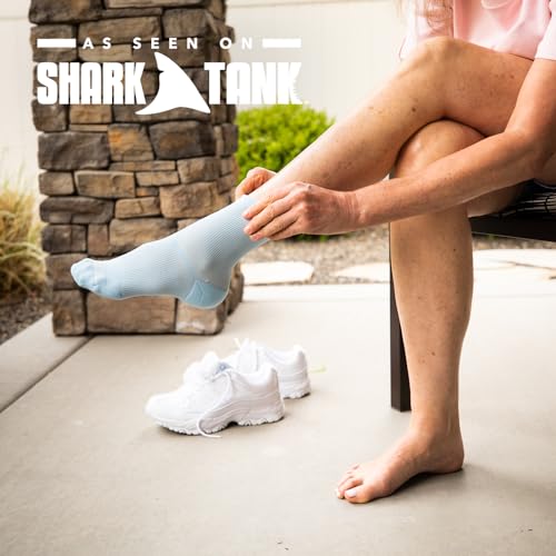 Apolla The Performance Compression Crew Socks for Men & Women, 20-30 mmHg, As Seen on Shark Tank, Ankle, No Show Sock, 1 pair4