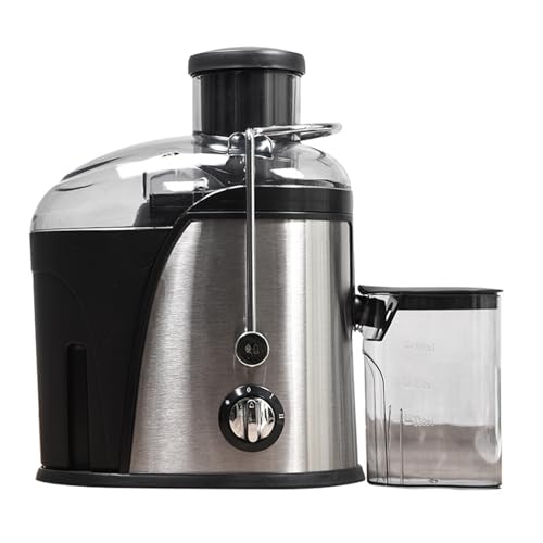 Multifunctional Juice Extractor Electric Centrifugal Juicer Machine Powerful Fruit Vegetable (Silver)