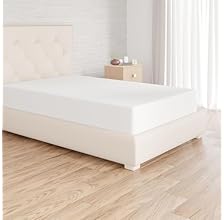 Amazon Basics Bedding Soft Microfibre Single Fitted Sheet with 12 inch (30 cm) Deep Pocket, 90 x 190 cm, White