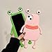 Veelgeluk Ugly Phone Cases for iPhone 16 Funny Cute Case for iPhone 16 3D Frog Phone Case with Foot Pink Weird Phone Cases Ugly Phones with 3D Eyes Cute Silicone
