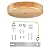 Arturesthome Wooden Ceiling Canopy Kit with Hardware, Handmade Natural Wood Ceiling Plate for Pendant Light or Hanging Lights, DIY Chandelier Fixture - Wood 12cm