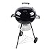 Griglia a carbone da 18,5" con coperchio griglia a carbone griglia rotonda con ruote e maniglie attrezzi per barbecue campeggio giardino patio nero