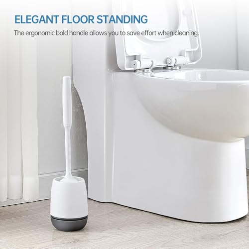 Brosse WC outil de nettoyage profond avec support ventilé mural