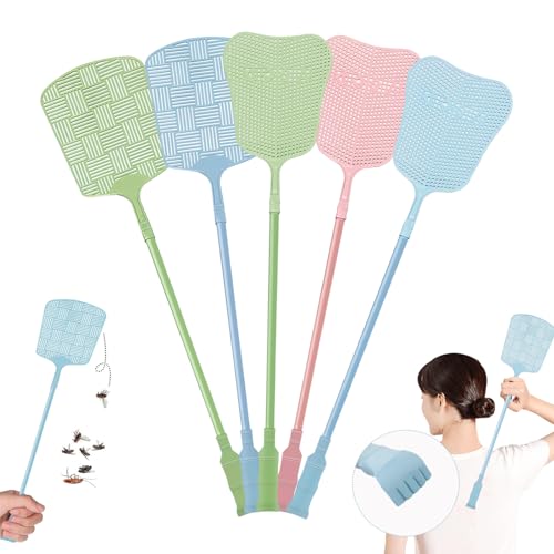 FIHODONE 5 Stück Fliegenklatsche, Pest Klatschen Fliegenabwehr Mit...