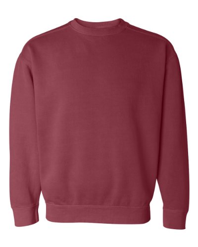 Comfort Colors Chouinard 1566 Adult Crew Neck Sweatshirt Crimson PgmDye X-Large