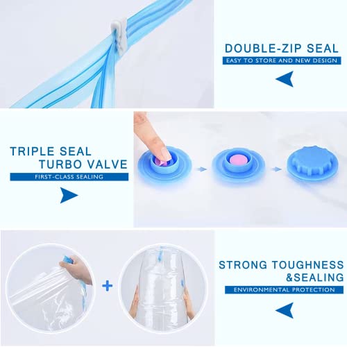 DASKIGO Sacchetti sottovuoto, 60 x 80 cm, 6 pezzi