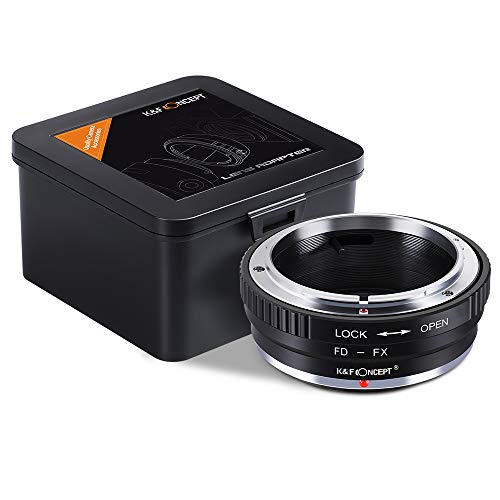 K&F Concept Lens Mount Adapter Canon FD Lens to Fujifilm FX Mount Mirrorless Camera Adapter