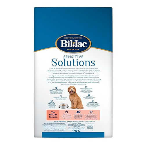 Bil-Jac Sensitive Solutions Skin & Stomach Dog Food with Chicken | 15 lb - Image 2
