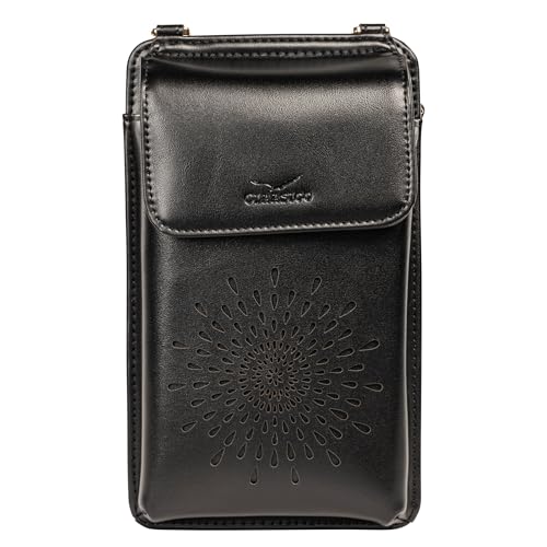 Image of Claasico Crossbody Phone Purse for Women - RFID Phone Case Wallet w /Magnetic Closure & Separate Zipper Pocket Crossbody Bag
