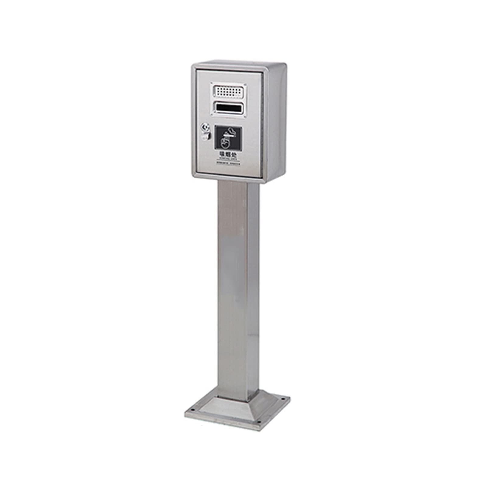 Indoor Outdoor Floor Standing Ash Tray Thickened Stainless Steel Can Be Fixed on the Ground Smoke Extinguishing Column Smoking Area with Cigarette Butt Column Public Ash Column Vertica