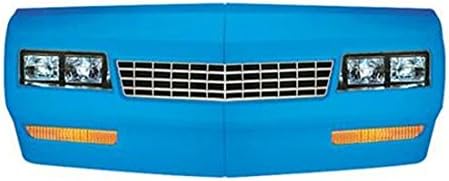 Speedway Motors Graphic Kit for Front Nose Piece and Rear Bumper Cover Compatible with G-Body Monte Carlo SS, Realistic Appearance with Headlight, Grille, and Taillight Details