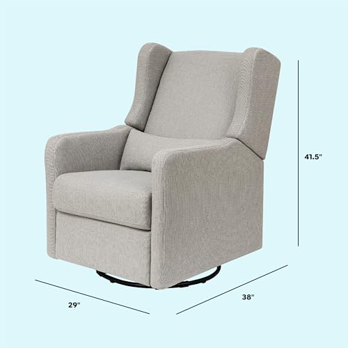 Davinci F19587PFTGRY Carter'S By Davinci Arlo Recliner And Swivel Glider In Performance Grey Linen thumb #2