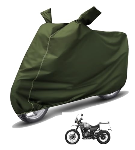 Image of Auto Hub Waterproof Bike Cover Compatible with RE Himalayan Dustproof, UV Protection Two Wheeler Bike Himalayan Cover - Green