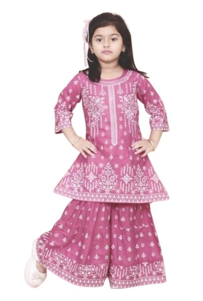 Girls Sharara Suit Set | Festive Ethnic with Dupatta Girls Sharara Suit Set | Festive Ethnic with Dupatta