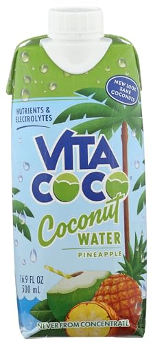 Vita Coco Coconut Water, Pineapple, 16.9 Fl Oz