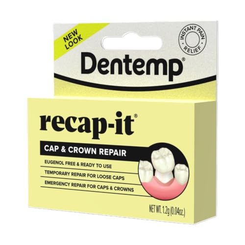 Image of Dentemp Recap-It Cap and Crown Repair Dental Kit, Pack of 3